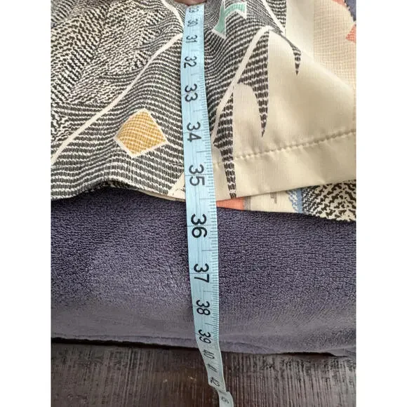 ABS Allen Schwartz Sleeveless Print Shift Dress Size 12 Boho Southwestern Mini - Picture 7 of 8